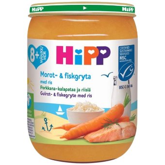 Пюре овощное HiPP 190 гр с 8 месяцев Пюре овощное HiPP 190 гр с 8 месяцев