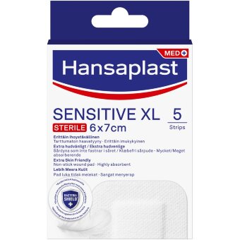 Пластыри Hansaplast Sensitive XL 5 шт 6x7 см