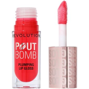 Блеск для губ Revolution pout bomb плащущий 4,6 мл вишнёво-прозрачный красный