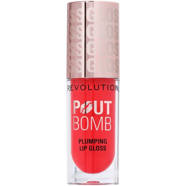 Блеск для губ Revolution pout bomb плащущий 4,6 мл вишнёво-прозрачный красный Блеск для губ Revolution pout bomb плащущий 4,6 мл вишнёво-прозрачный красный