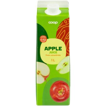 Яблочный сок + кальций Coop 1 л