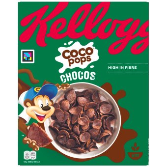 Злаковые хлопья с шоколадным вкусом Kellogg's Coco Pops Chocos 330 гр