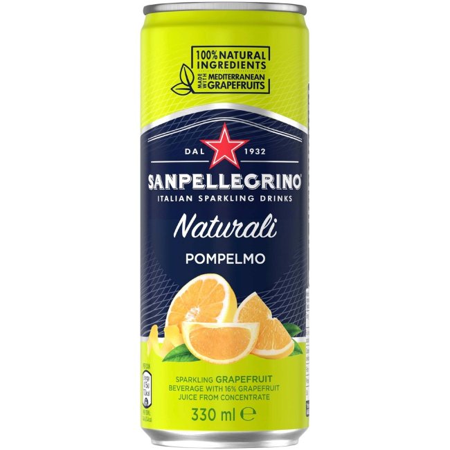 Газированный напиток San Pellegrino Naturali Грейпфрут 33 кл Газированный напиток San Pellegrino Naturali Грейпфрут 33 кл