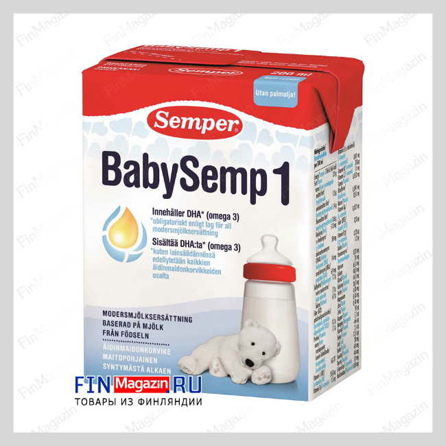 Готовая молочная смесь Semper 200 мл BabySemp1