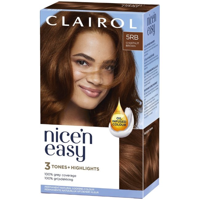 Постоянная краска для волос Clairol Nice´n Easy 5RB каштановый