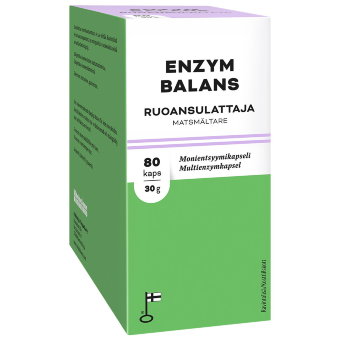 Фермент пищеварения от вздутия и метиоризма Enzym Balans 80 капсул Vitabalans