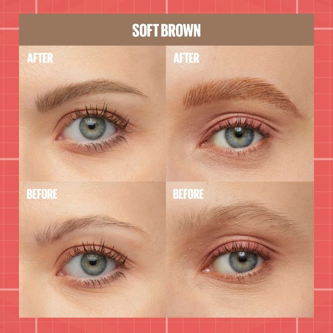 Карандаш для бровей Maybelline New York Build-a-Brow Pen 255 мягкий коричневый
