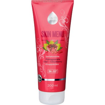 Крем для тела с гранатом, ягодами годжи и морошкой Pisara SKIN MENU 200 мл