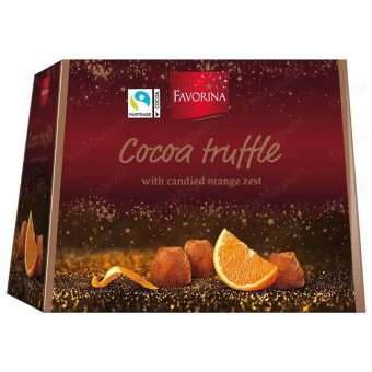 Трюфели с апельсиновой коркой Favorina 250 гр