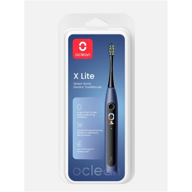 Электрическая зубная щетка Oclean X Lite темно-синяя