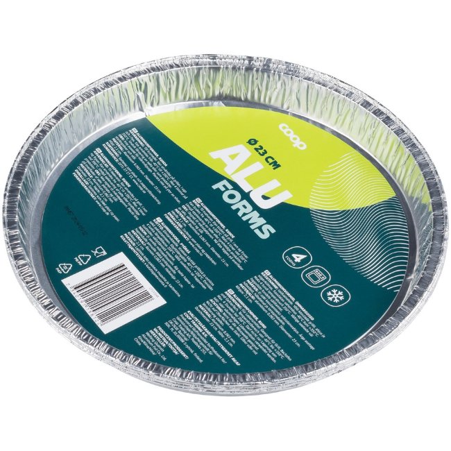 Алюминиевая форма для запекания Coop 23 см 4 шт