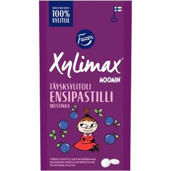 Пастилки с ксилитом Fazer Xylimax Муми-тролль черника 38 гр