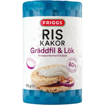 Рисовые галеты Friggs (сметала и лук) 125 гр