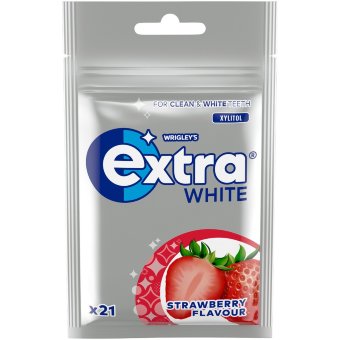 Жевательная резинка Extra White Strawberry с ксилитом 29 гр