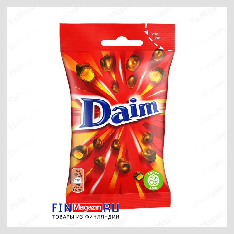 Конфеты с минадлем в шоколаде Daim 100 гр купить | Товары из Финляндии
