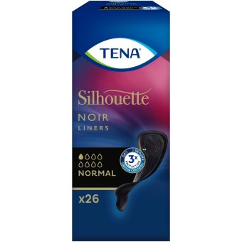 Прокладки для трусиков TENA Silhouette Noir 26 Normal Прокладки для трусиков TENA Silhouette Noir 26 Normal