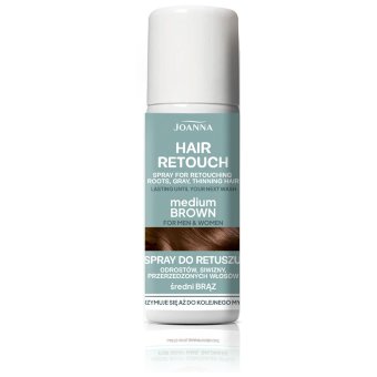 Спрей для подкрашивания волос Joanna Hair Retouch средне-коричневый 75 мл
