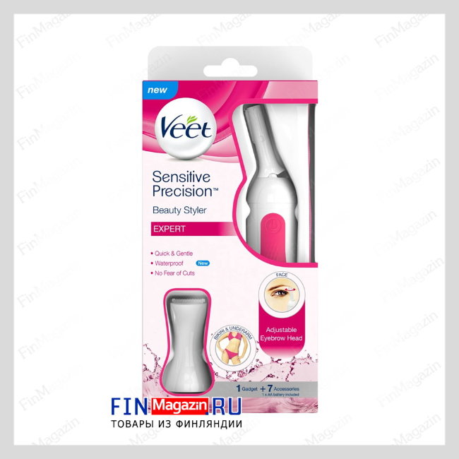 Водонепроницаемый триммер Veet Sensitive Procision Beauty Styler Expert Водонепроницаемый триммер Veet Sensitive Procision Beauty Styler Expert