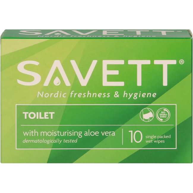 Влажная туалетная бумага Savett Toilet (алоэ вера) 10 шт
