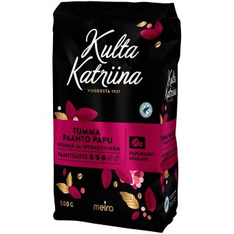 Кофе зерновой Kulta Katriina Tumma 500 гр