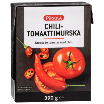 Измельченные томаты с перцем чили Pirkka 390г