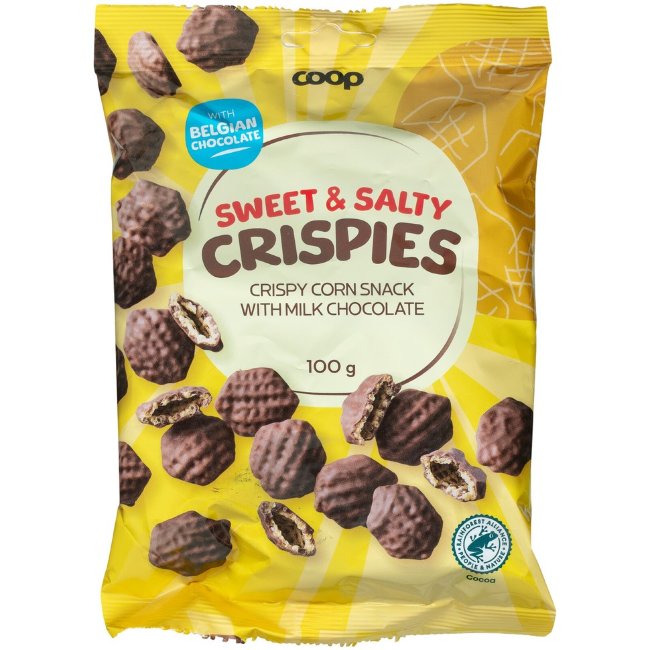 Кукурузные снеки Sweet & Salty Crispies Coop 100 гр