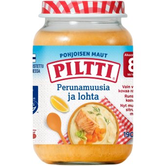 Piltti (лосось,картофель,морковь) 200 гр Piltti (лосось,картофель,морковь) 200 гр