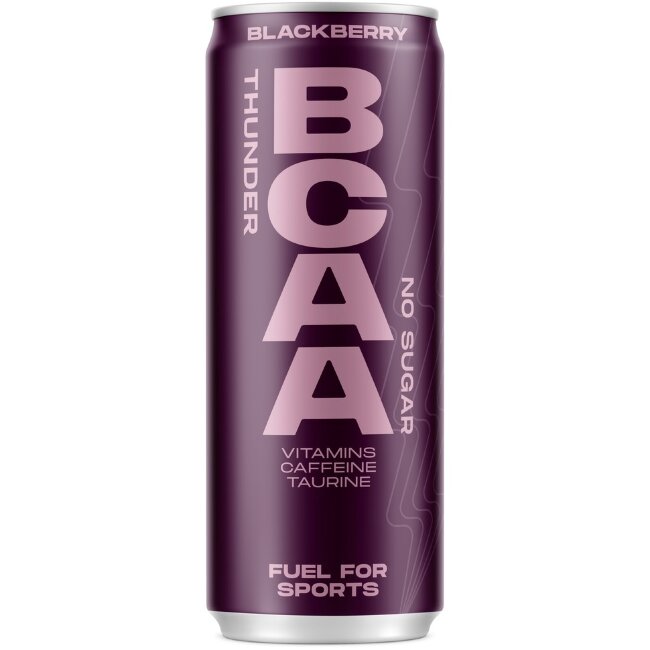 Энергетический напиток THUNDER BCAA со вкусом ежевики 0,33 л