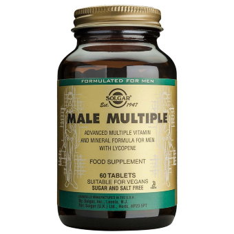 Male Multiple сильный витаминно-минеральный комплекс для мужчин Solgar (1 табл в день) 60 табл
