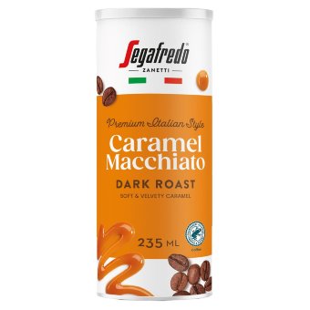 Молочный кофейный напиток Segafredo Caramel Macchiato 235 мл с низким содержанием лактозы RAC