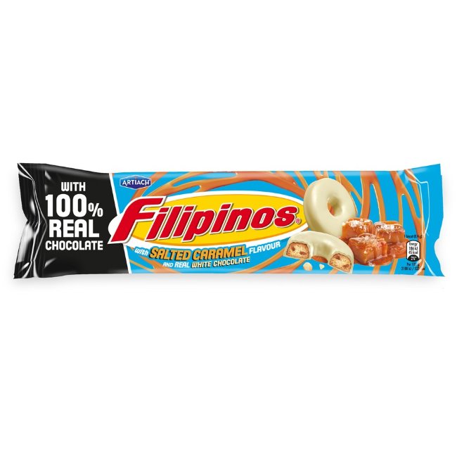 Печенье Filipinos 118 гр солёная карамель в белом шоколаде