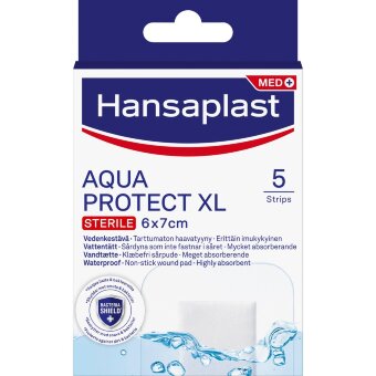 Пластыри Hansaplast Aqua Protect XL 5 шт 6x7 см