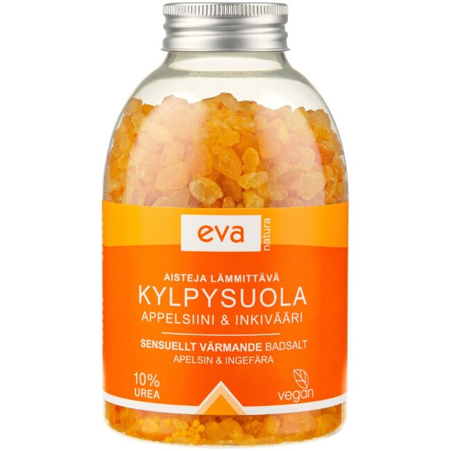 Соль для ванн Eva natura с апельсином и имбирём 450 гр