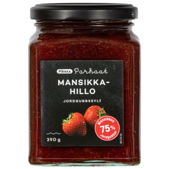 Клубничное варенье 75% Pirkka Parhaat 390 гр