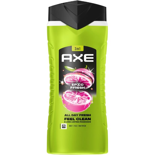Гель для душа AXE Epic Fresh 3в1 для мужчин 400 мл
