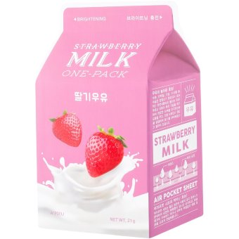 Тканевая маска A'Pieu Strawberry Milk одноразовая