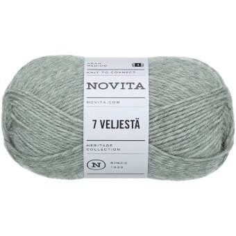 Пряжа Novita 7 Veljestä 100 гр kivi 043