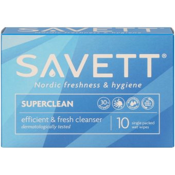 Влажные салфетки Savett Super Clean 10 шт