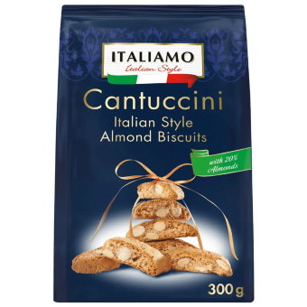 Итальянское миндальное печенье ITALIAMO Cantuccini 300 гр
