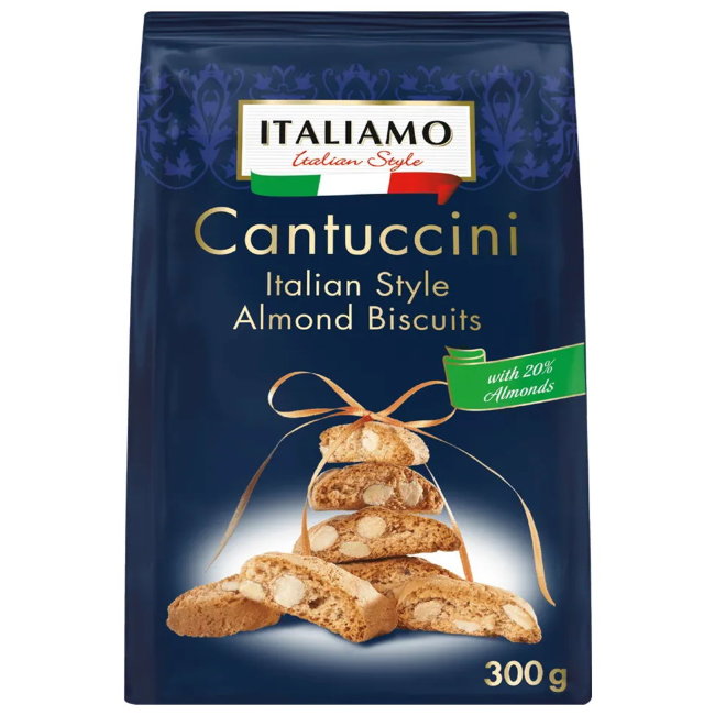 Итальянское миндальное печенье ITALIAMO Cantuccini 300 гр