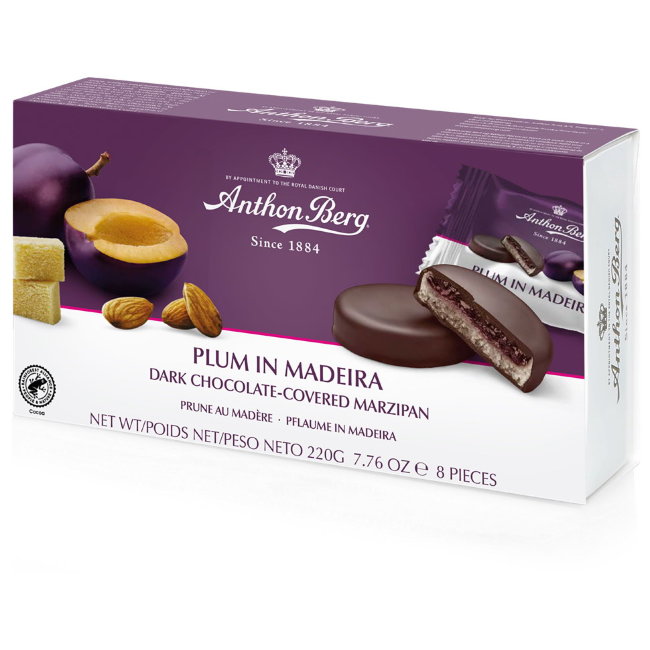 Марципановые конфеты со сливами в мадере Anthon Berg 220 гр
