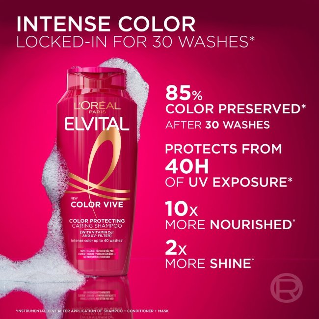 Шампунь LOREAL Paris Elvital Color-Vive для окрашенных и мелированных волос 400 мл