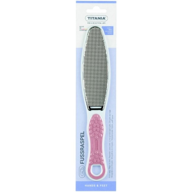 Металлическая двусторонняя пилка для стоп Titania softtouch 23 см