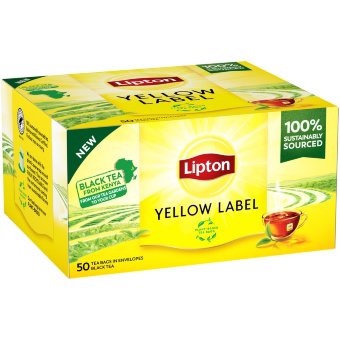 Чай черный Lipton Yellow Label 50 шт/уп