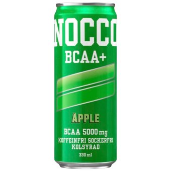 Газированный энергетический напиток NOCCO BCAA+ со вкусом яблока 330 мл