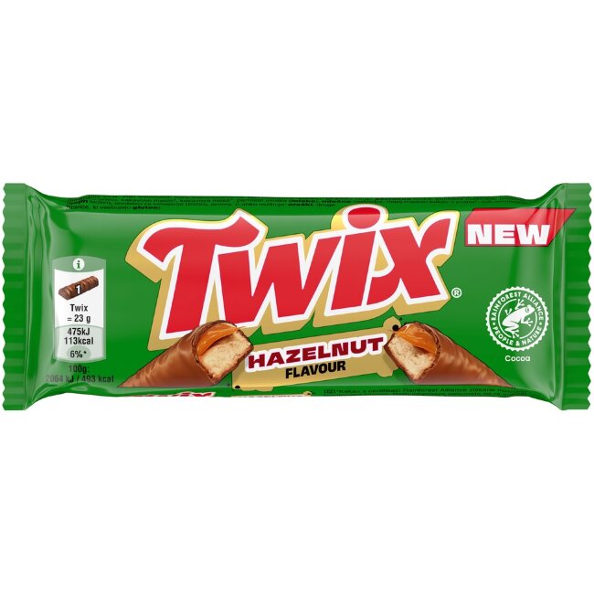 Шоколадный батончик Twix Hazelnut (уп 32 шт) 1472 гр