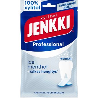Жевательная резинка Jenkki Professional Ice Menthol + цинк 90 гр