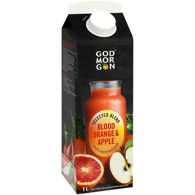 Сок 100% God Morgon Selected Blend с кровавым апельсином и яблоком 1 л