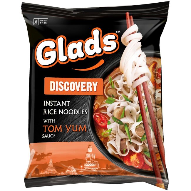 Рисовая лапша Glads Discovery Tom Yum с соусом 65 гр