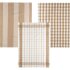 Кухонное полотенце Tex Home Stripes 3 шт бежевое